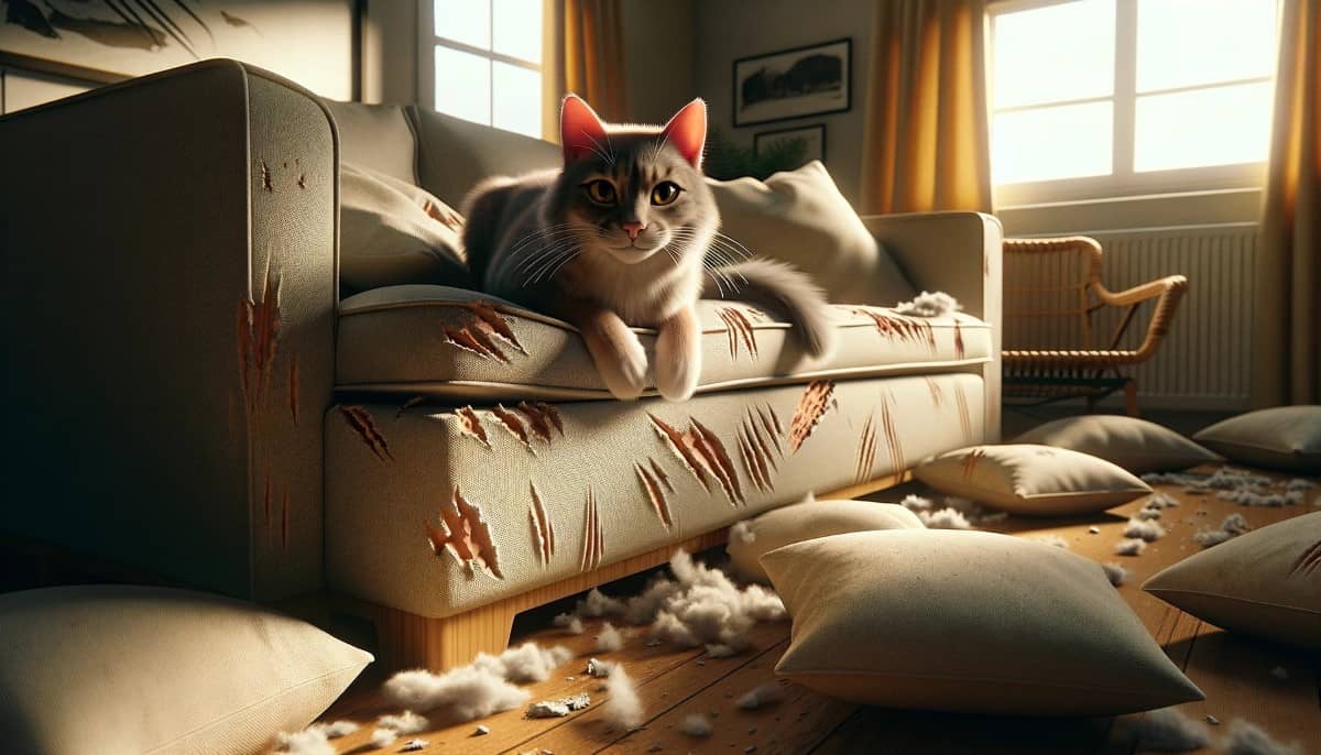 Как сохранить мебель от когтей кошек: практические советы