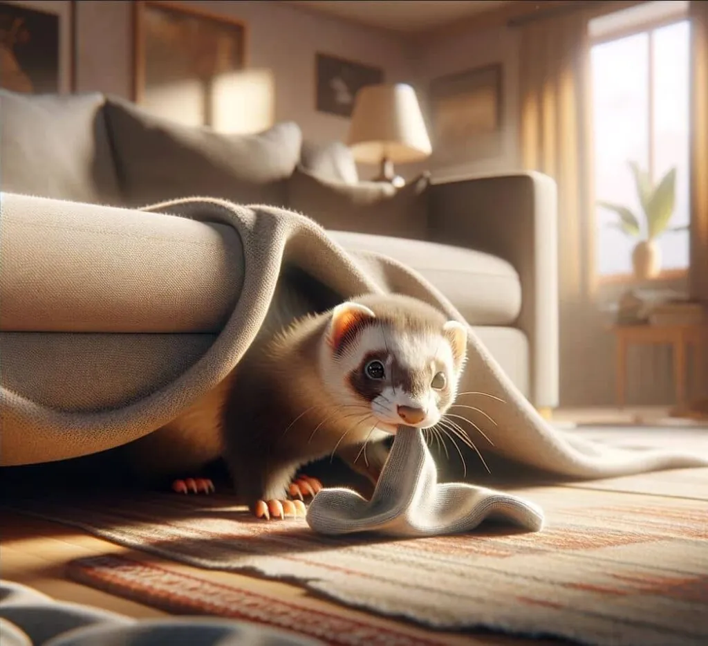 Тхір під диваном